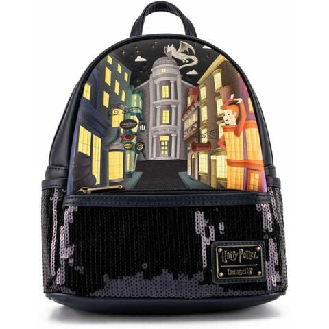 Petit Sac A Dos Loungefly - Harry Potter - Diagon Alley Sequin